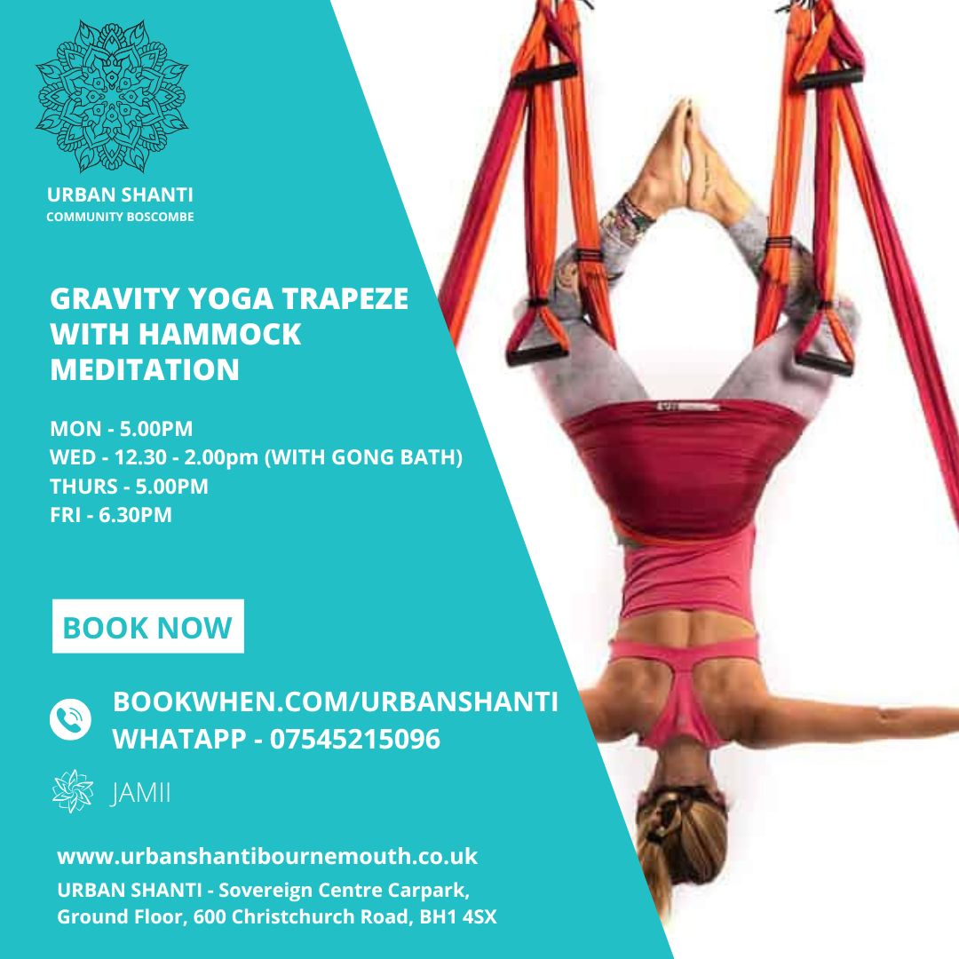 TRAPEZE HAMMOCK YOGA URBAN SHANTI BOSCOMBE BOURNEMOUTH