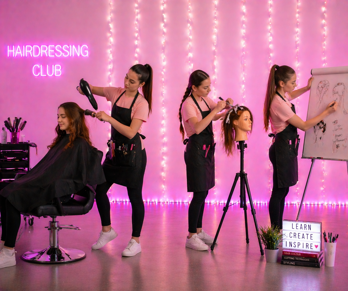 hairdressing club, bournemouth, boscombe home education